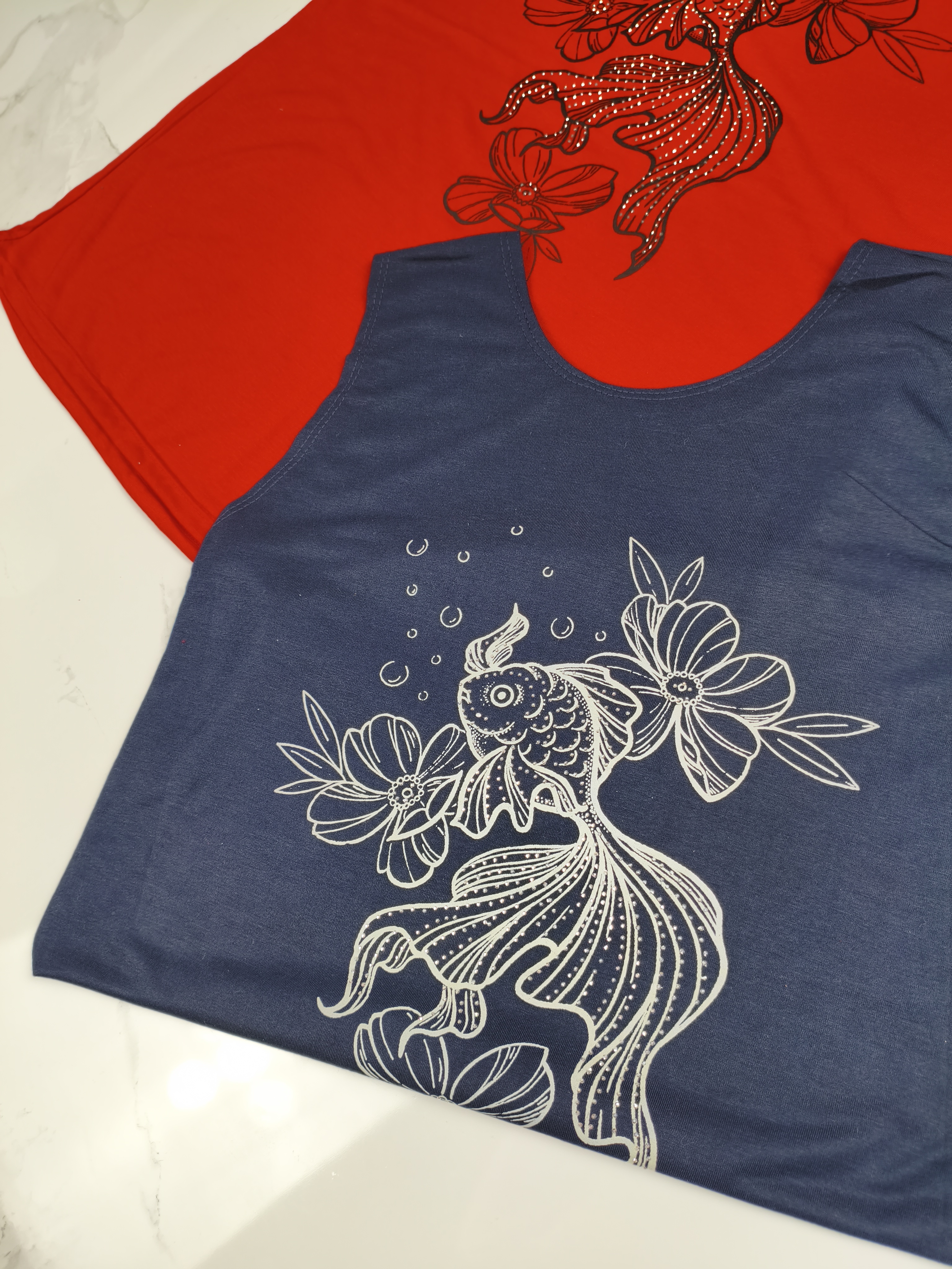 تاپ زنانه طرح ماهی(پرداخت ‌اقساطی)