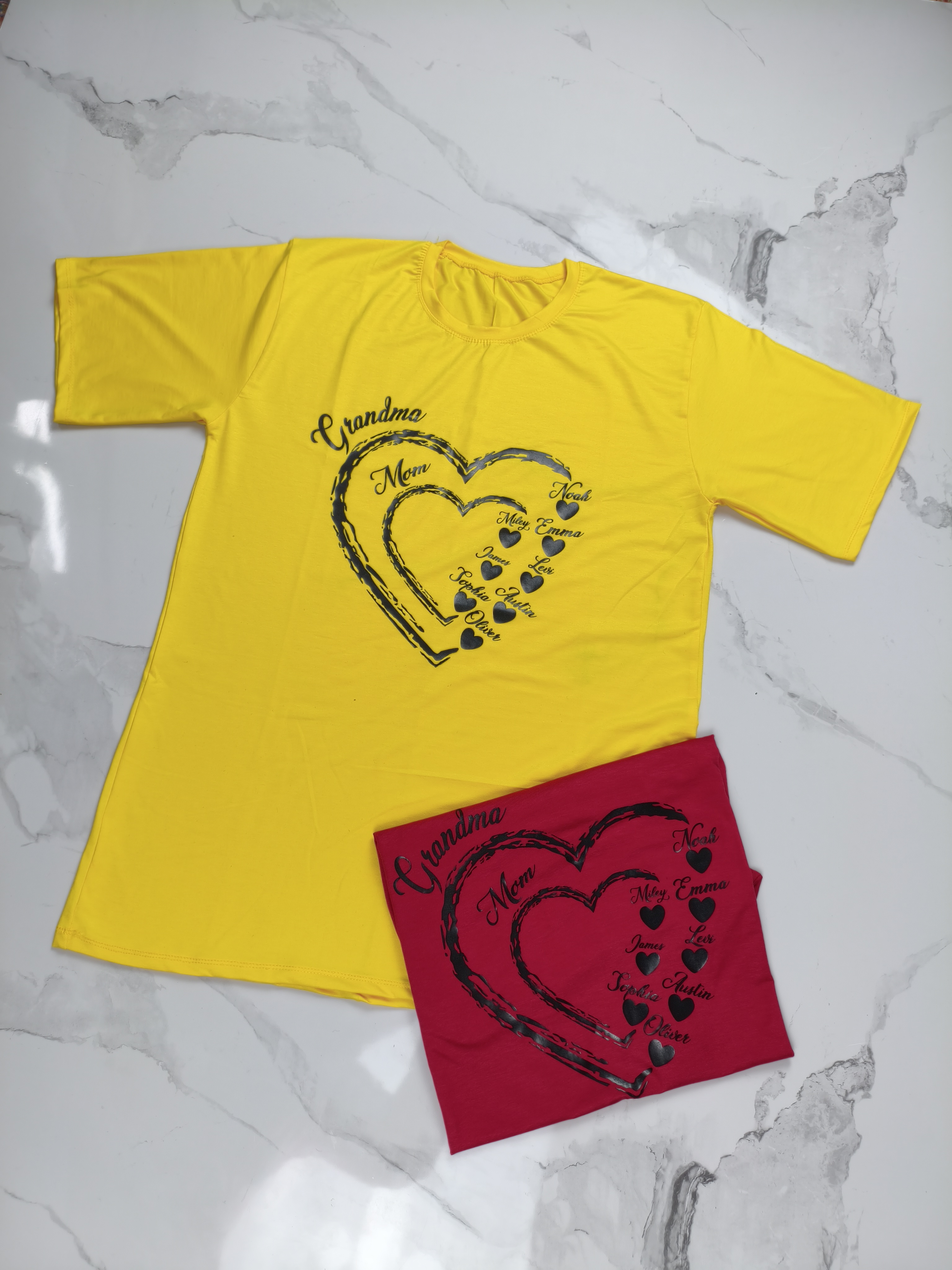 تیشرت باکسی قواره‌دار طرح قلبی(پرداخت‌اقساطی)