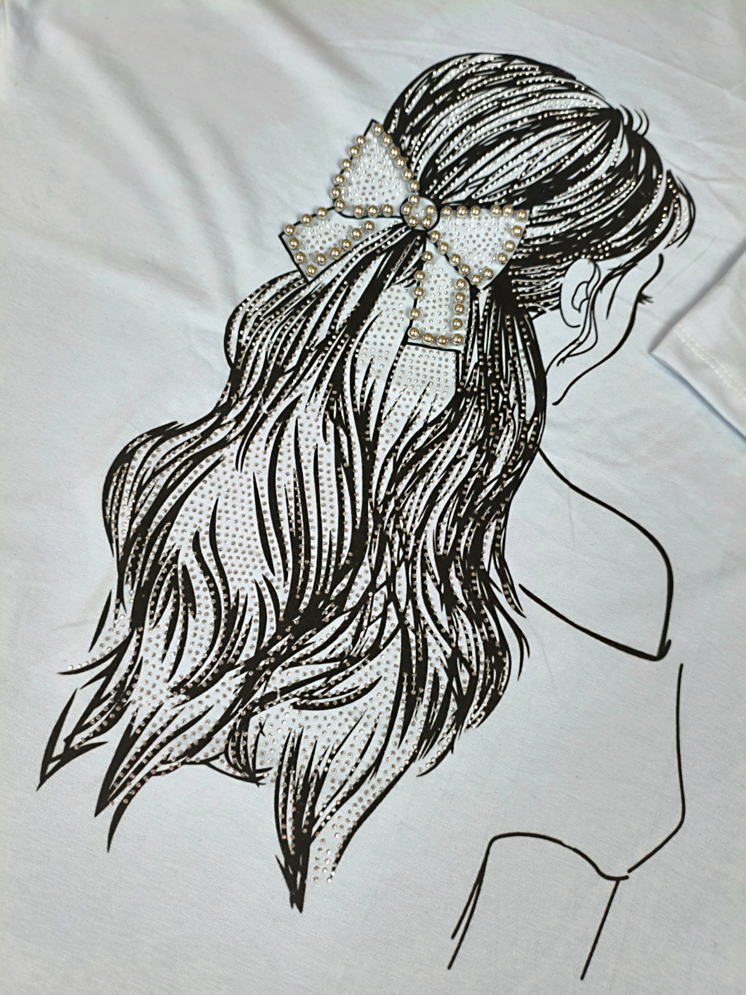 تیشرت لانگ نخ و پنبه مروارید(پرداخت‌اقساطی)